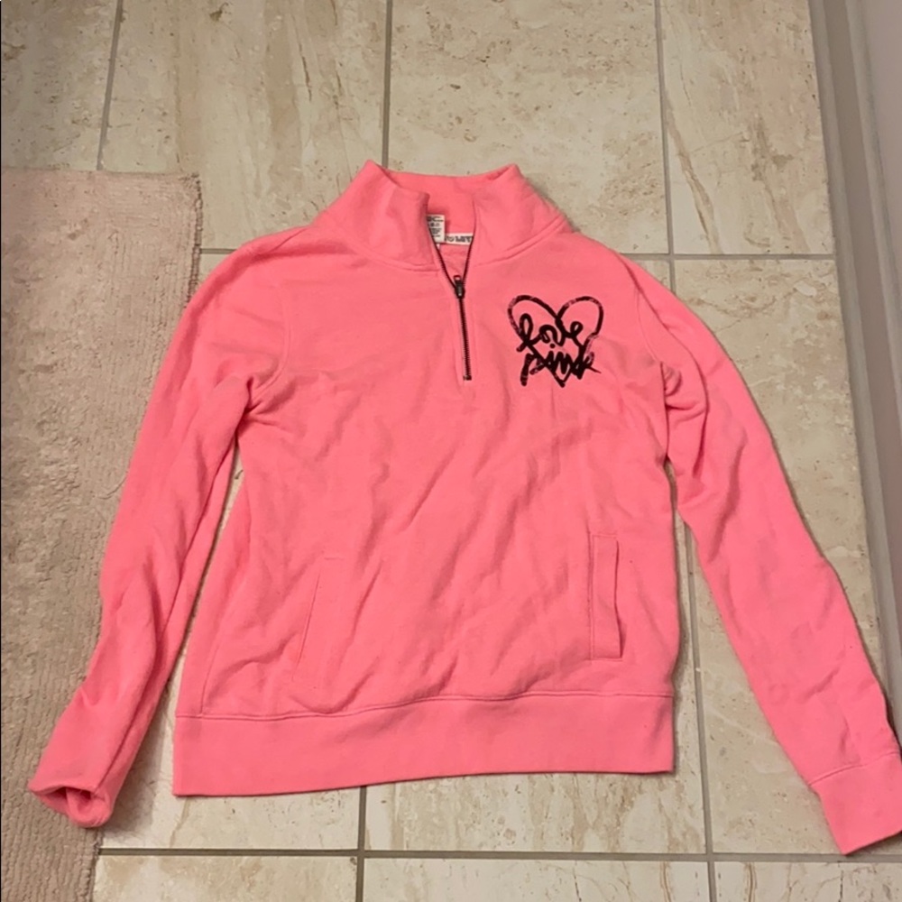Victoria Secret Pink, Quarter Zip, Size Small